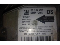 Recambio de centralita airbag para opel corsa c    |   0.00 - 0.03 | 2000 - 2003 referencia OEM IAM  327963935 24417007 2
