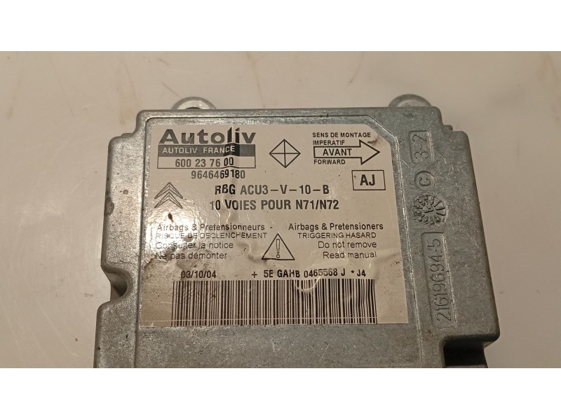 Recambio de centralita airbag para citroën xsara break (n2) 1.6 16v referencia OEM IAM   