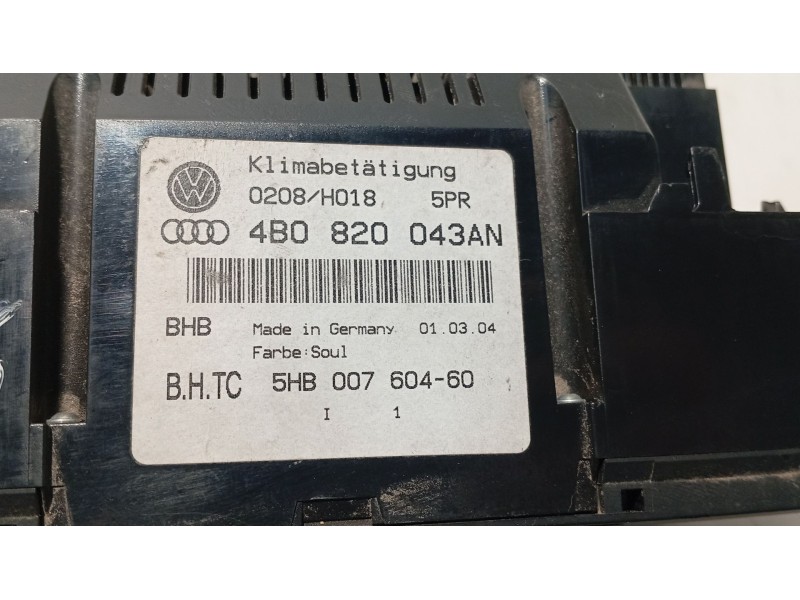 Recambio de mando climatizador para audi allroad quattro (4b5) referencia OEM IAM 0  