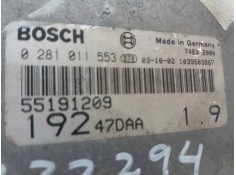 Recambio de centralita motor uce para fiat stilo (192) 1.9 jtd / 1.9 jtd 115 active   |   09.01 - 12.03 | 2001 - 2003 | 116 cv / 2