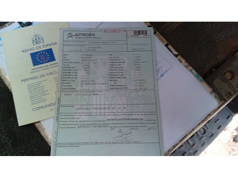 citroën c3 ii (sc_) del año 2010