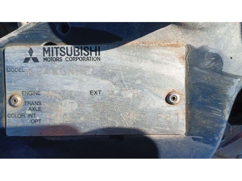 mitsubishi montero sport i (k7_, k9_) del año 2003