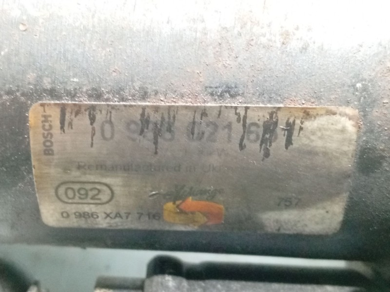 Recambio de motor arranque para peugeot 107 urban referencia OEM IAM   