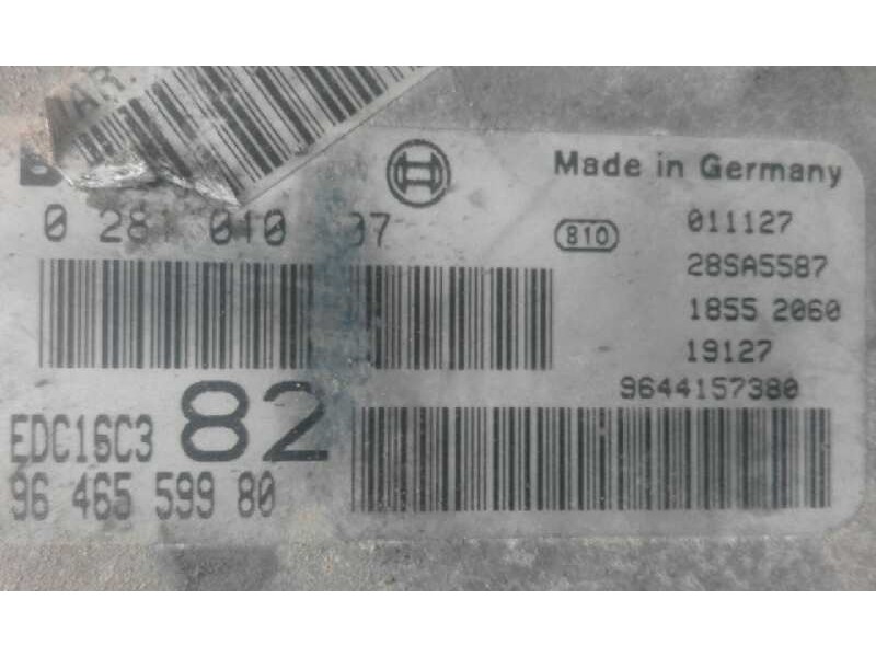 Recambio de centralita motor uce para peugeot 206 berlina e-music   |   01.04 - 12.05 | 2004 - 2005 | 68 cv / 50 kw referencia O