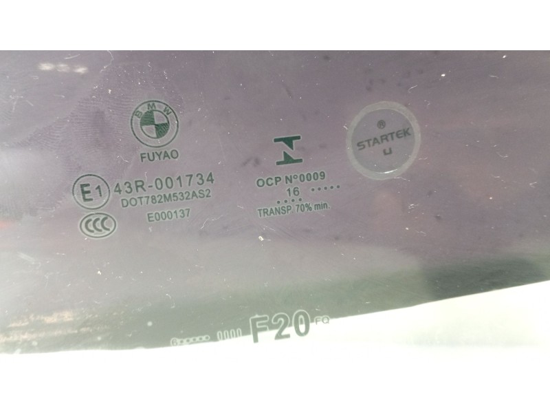 Recambio de luna trasera izquierda para bmw 1 (f20) 116 d referencia OEM IAM 51357242557 51 35 7 242 557 