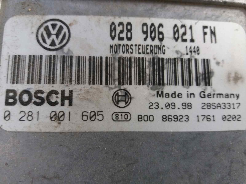 Recambio de centralita motor uce para seat toledo (1l)    |   0.91 - 0.99 | 1991 - 1999 referencia OEM IAM  0281001605 028906021 Recambio de centralita motor uce para seat toledo (1l)    |   0.91 - 0.99 | 1991 - 1999 referencia OEM IAM  0281001605 028906021