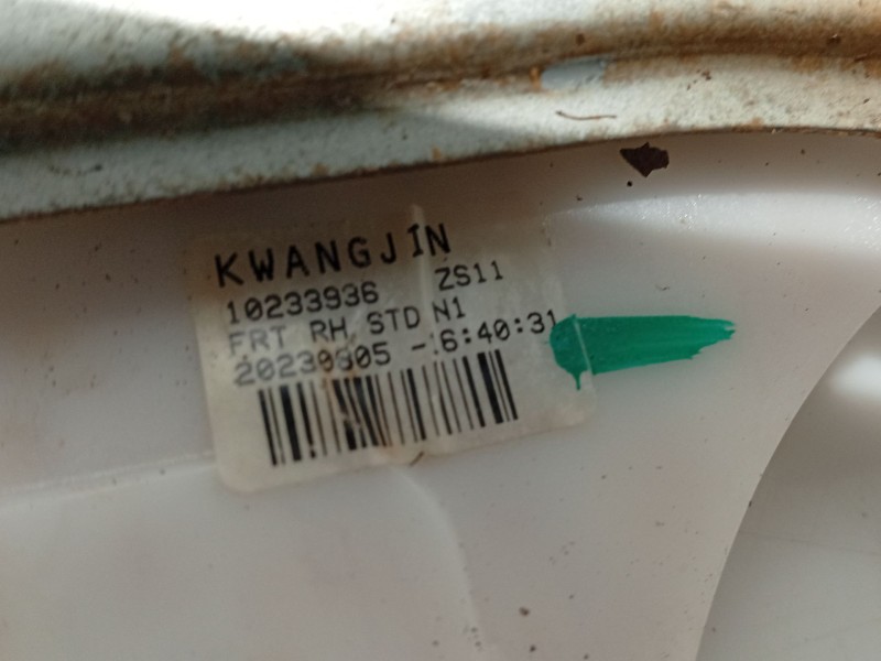 Recambio de elevalunas delantero derecho para mg zs suv (azs1) 1.5 vti referencia OEM IAM 10373042  