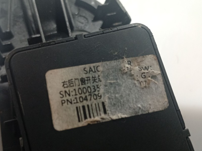 Recambio de mando elevalunas trasero derecho para mg zs suv (azs1) 1.5 vti referencia OEM IAM   