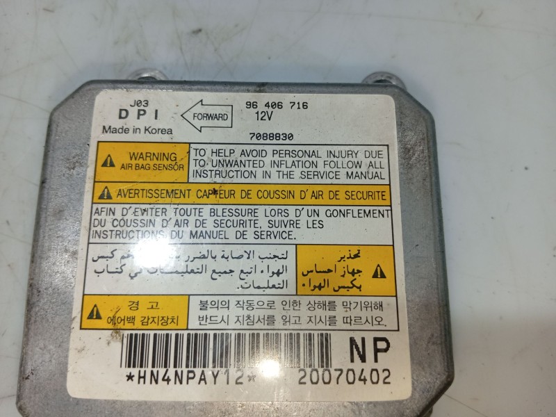 Recambio de centralita airbag para daewoo lacetti hatchback (klan) 1.4 referencia OEM IAM   