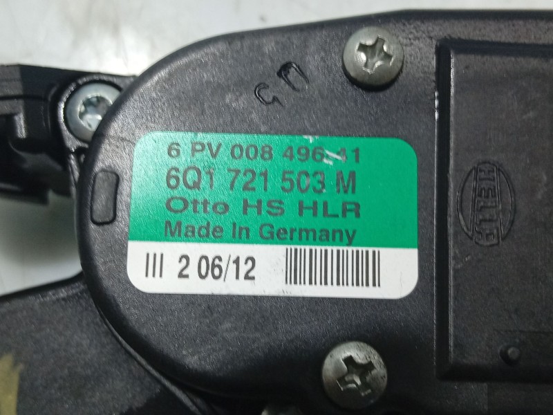 Recambio de pedal acelerador para volkswagen polo v (6r1, 6c1) 1.2 tsi referencia OEM IAM 6Q1721503M 6PV00849141 6PV008496-41