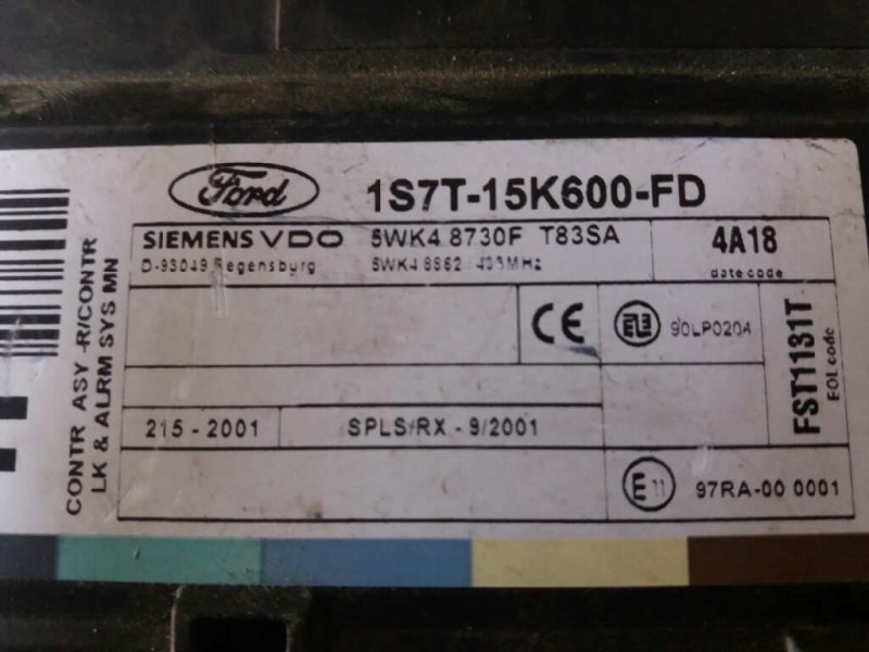 Recambio de modulo confort para ford focus berlina (cak) trend   |   08.98 - 12.04 | 1998 - 2004 | 101 cv / 74 kw referencia OEM