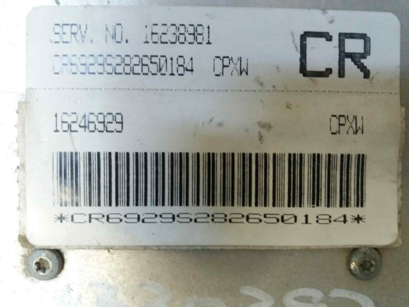 Recambio de centralita motor uce para  referencia OEM IAM 16238981 CPXW CR