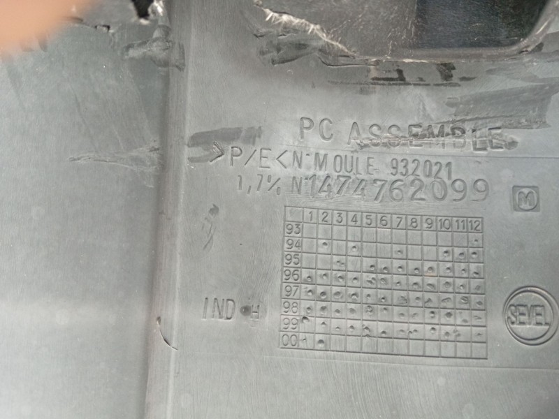 Recambio de paragolpes delantero para fiat scudo (222) 1.9 td el furg. acristalado referencia OEM IAM   