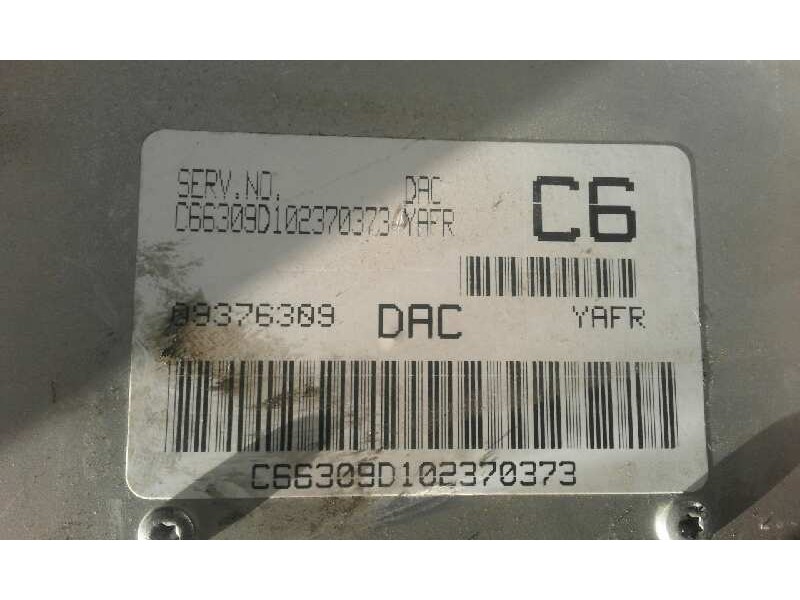 Recambio de centralita motor uce para  referencia OEM IAM 09376309 DAC C6