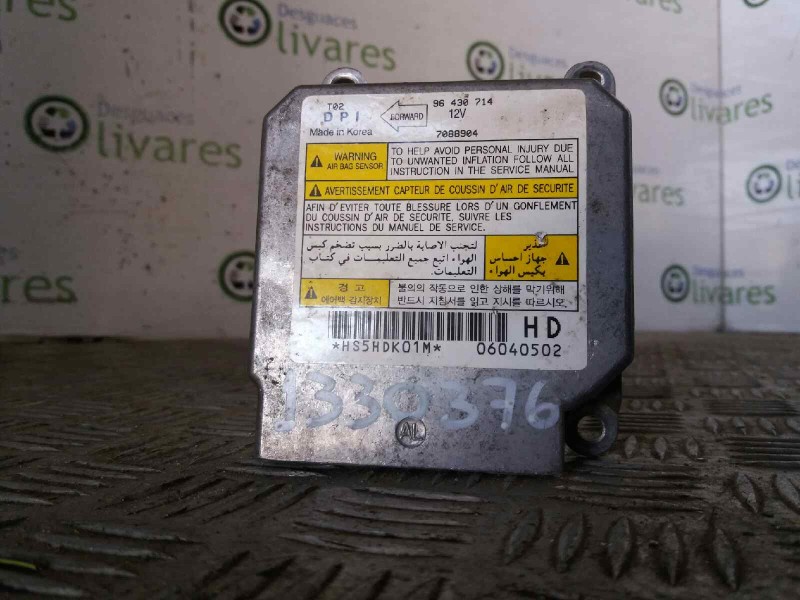 Recambio de centralita airbag para  referencia OEM IAM 96430714 06040502 HS5HDK01M