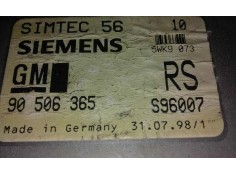 Recambio de centralita motor uce para opel zafira a elegance   |   02.99 - 12.00 | 1999 - 2000 | 116 cv / 85 kw referencia OEM I 2