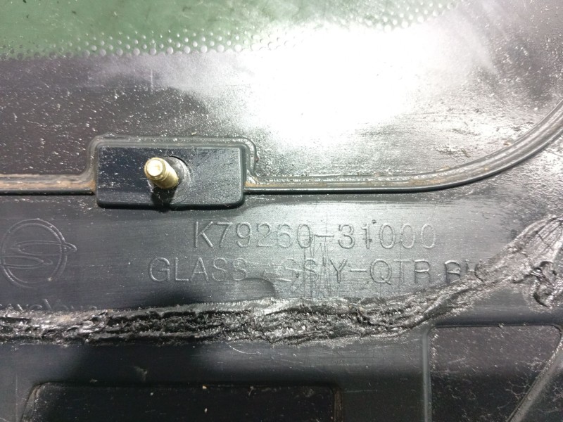 Recambio de luna custodia trasera derecha para ssangyong actyon referencia OEM IAM 7926031020  