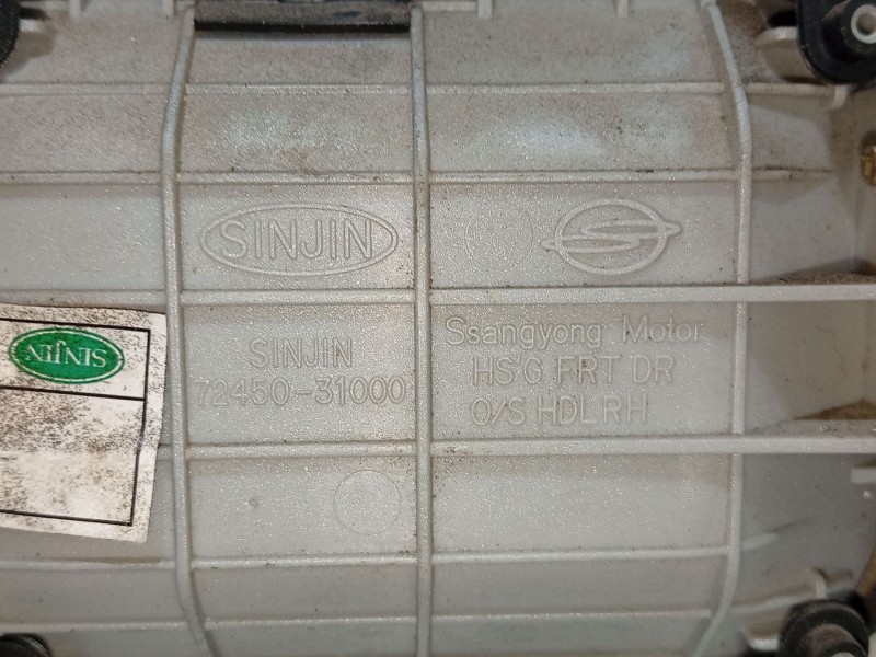 Recambio de maneta exterior delantera derecha para ssangyong actyon referencia OEM IAM 0  