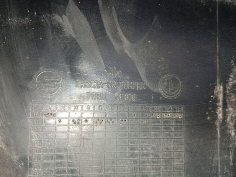 Recambio de paragolpes trasero para ssangyong actyon referencia OEM IAM 7881031212ABT  