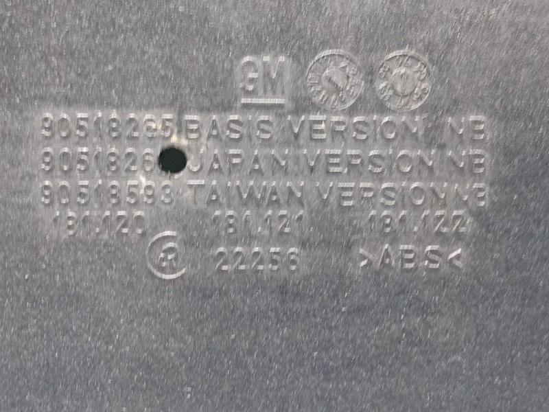 Recambio de moldura para opel astra f sedán (t92) 1.7 tds (f19, m19) referencia OEM IAM   