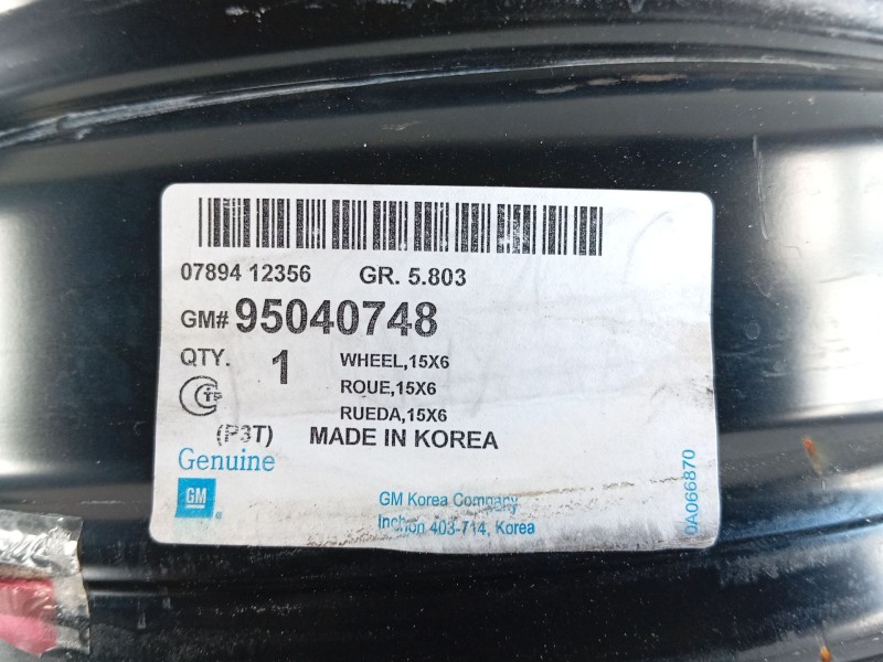 Recambio de llanta para chevrolet aveo hatchback (t300) 1.3 d referencia OEM IAM   