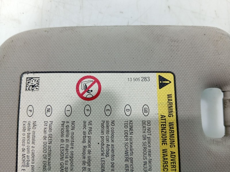 Recambio de parasol derecho para chevrolet aveo hatchback (t300) 1.3 d referencia OEM IAM 95327479  