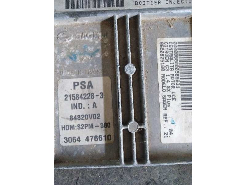 Recambio de centralita motor uce para  referencia OEM IAM 9650825180 9642222380 