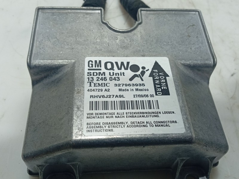 Recambio de centralita airbag para opel astra h (a04) 1.7 cdti (l48) referencia OEM IAM   