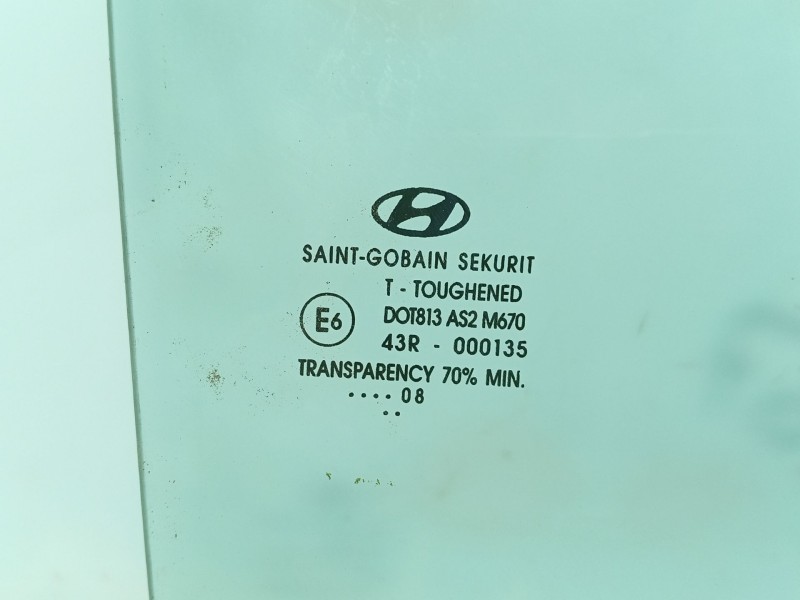 Recambio de luna trasera derecha para hyundai i10 i (pa) 1.1 referencia OEM IAM 834110X000  