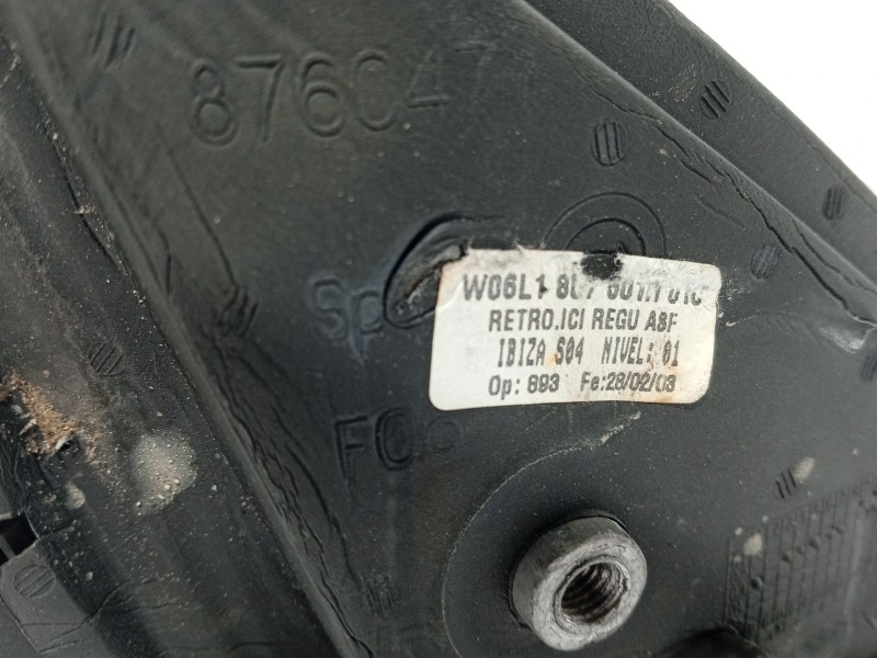 Recambio de retrovisor izquierdo para seat ibiza iii (6l1) 1.4 tdi referencia OEM IAM   