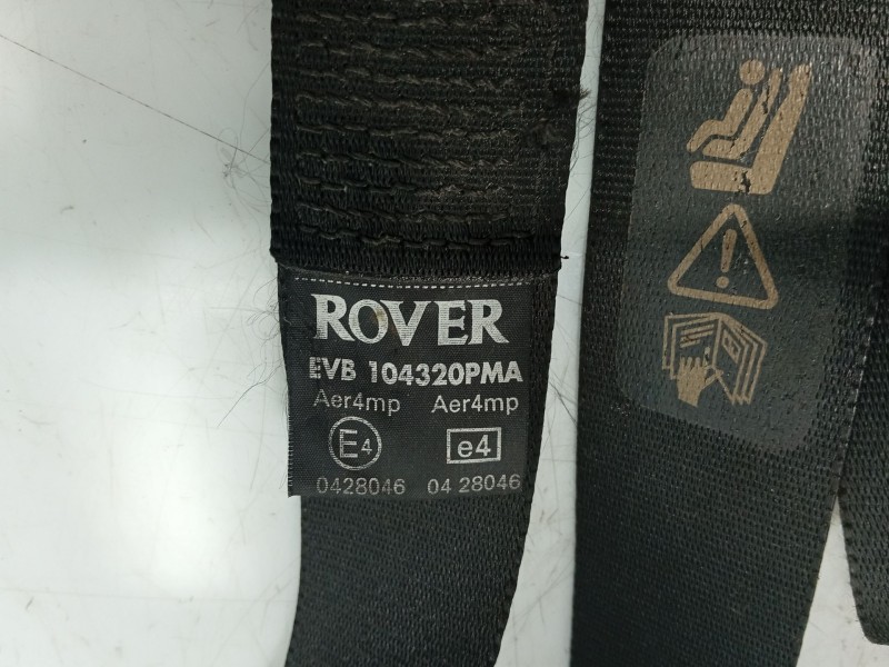 Recambio de cinturon seguridad delantero derecho para rover 75 (rj) 2.0 cdt referencia OEM IAM EVB104301PMA  