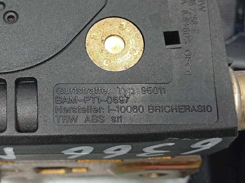 Recambio de cinturon seguridad trasero derecho para rover 75 (rj) 2.0 cdt referencia OEM IAM EVL104022PMA  