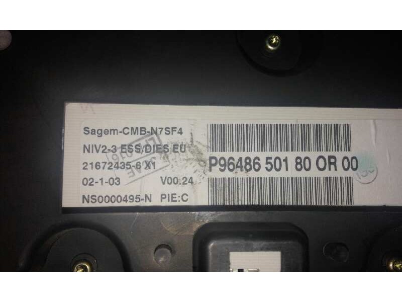 Recambio de cuadro instrumentos para citroen xsara berlina    |   0.97 - 0.05 | 1997 - 2005 referencia OEM IAM  P96486501800R00 