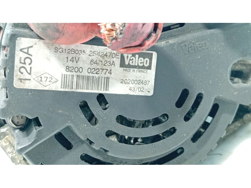 Recambio de alternador para nissan almera ii hatchback (n16) 1.5 dci referencia OEM IAM   