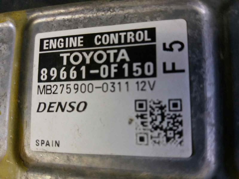 Recambio de centralita motor uce para toyota verso life   |   0.09 - ... | 2009 | 177 cv / 130 kw referencia OEM IAM 896610F150 