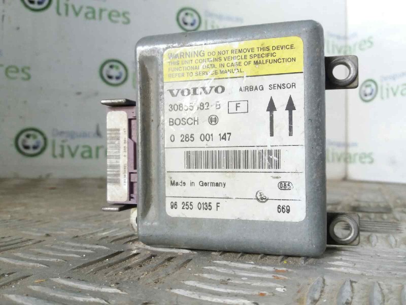 Recambio de centralita airbag para volvo s40 berlina 1.8 16v   |   09.95 - 12.99 | 1995 - 1999 | 116 cv / 85 kw referencia OEM I