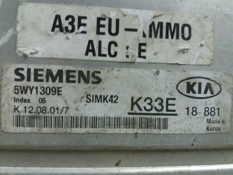 Recambio de centralita motor uce para kia rio ls berlina   |   0.00 - ... | 2000 | 75 cv / 55 kw referencia OEM IAM 5WY1309E K33