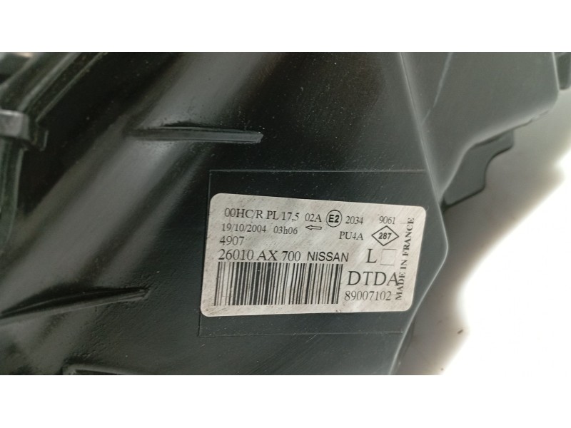 Recambio de faro derecho para nissan micra iii (k12) 1.2 16v referencia OEM IAM 26010AX700  