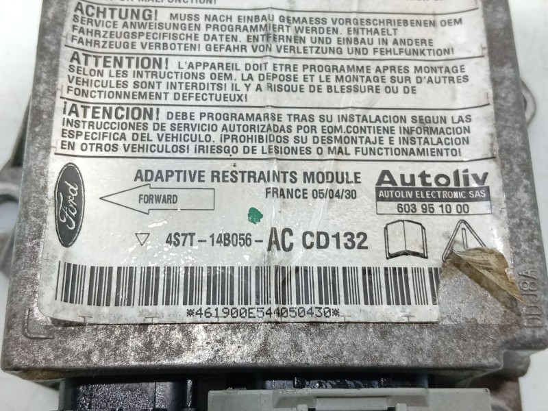 Recambio de centralita airbag para ford mondeo iii (b5y) 2.0 tdci referencia OEM IAM 4S7T14B056AC 603951000 