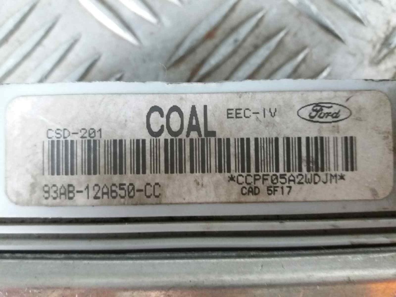 Recambio de centralita motor uce para  referencia OEM IAM 93AB12A650CC  