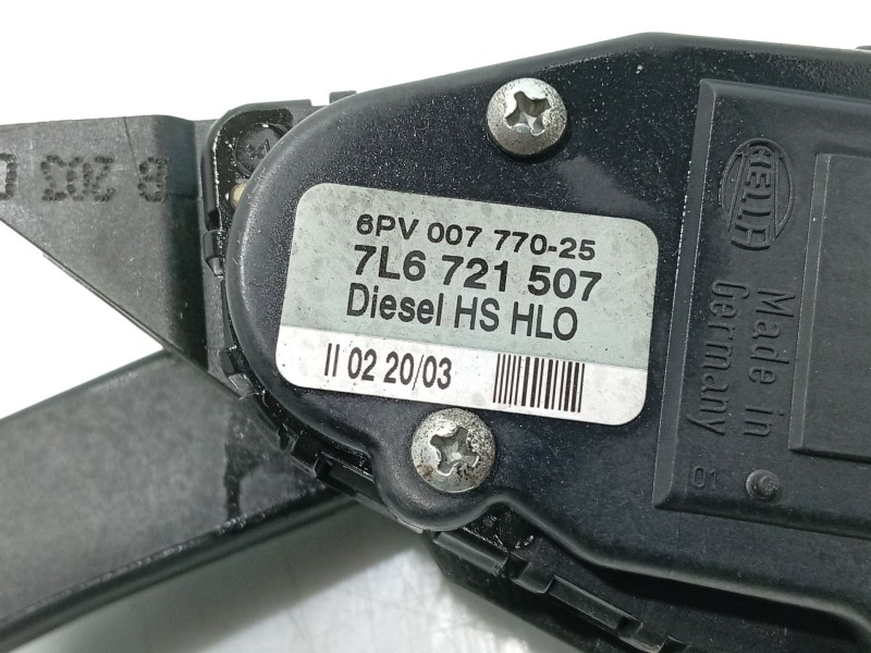 Recambio de pedal acelerador para volkswagen touareg (7la) 2.5 tdi referencia OEM IAM   