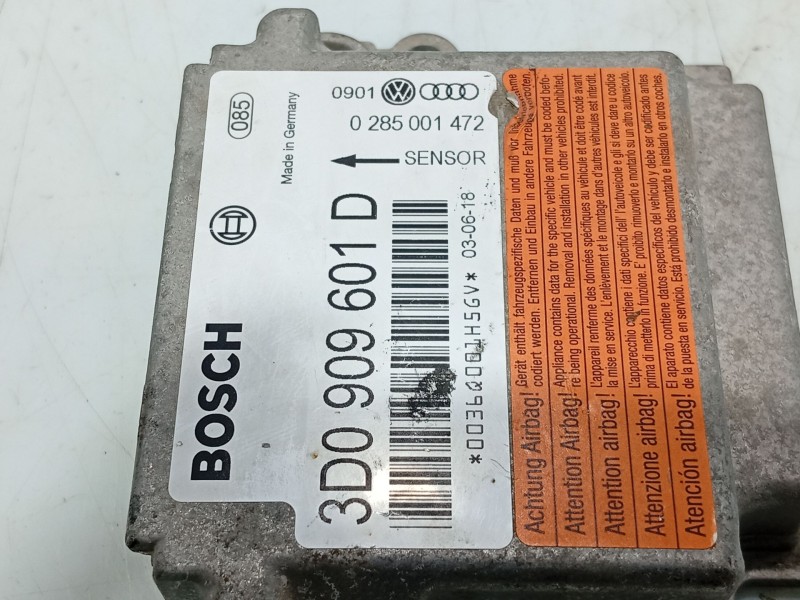 Recambio de centralita airbag para volkswagen touareg (7la) 2.5 tdi referencia OEM IAM   