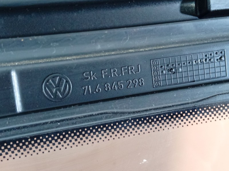 Recambio de luna custodia trasera derecha para volkswagen touareg (7la) 2.5 tdi referencia OEM IAM   