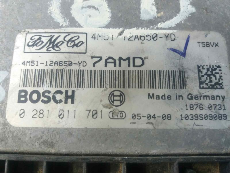 Recambio de centralita motor uce para  referencia OEM IAM 0281011701  