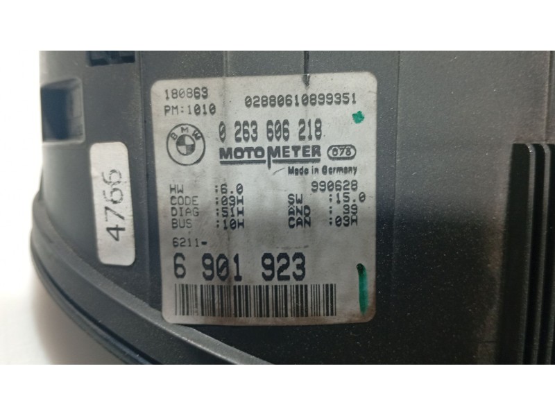 Recambio de cuadro instrumentos para bmw 3 (e46) 320 d referencia OEM IAM   