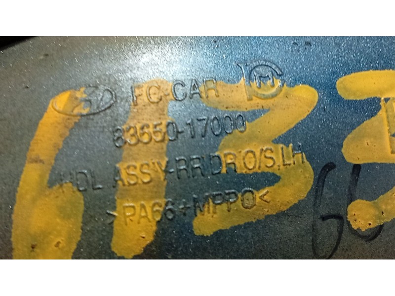 Recambio de maneta exterior trasera izquierda para hyundai matrix (fc) 1.5 crdi referencia OEM IAM   