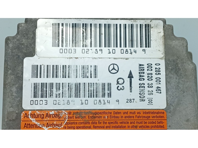 Recambio de centralita airbag para mercedes-benz vaneo (414) 1.7 cdi (414.700) referencia OEM IAM   