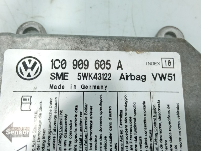 Recambio de centralita airbag para volkswagen new beetle (9c1, 1c1) 1.9 tdi referencia OEM IAM   