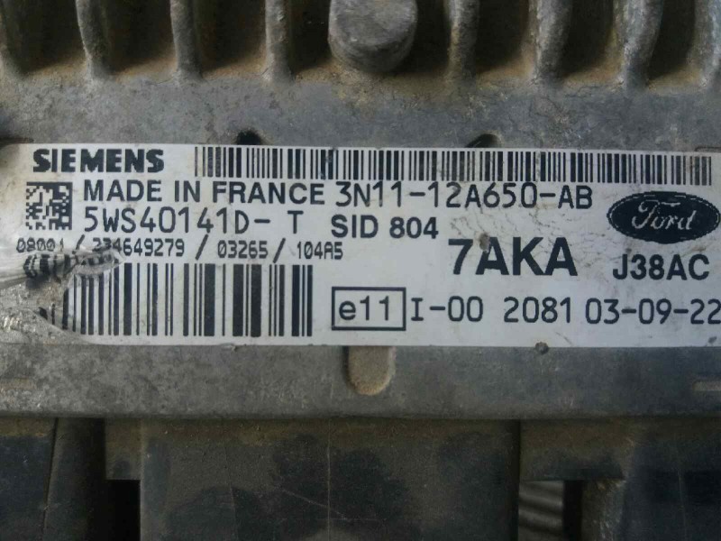 Recambio de centralita motor uce para ford fusion (cbk) trend   |   06.02 - 12.06 | 2002 - 2006 | 68 cv / 50 kw referencia OEM I