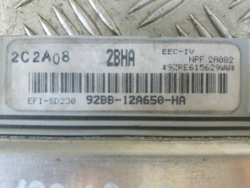 Recambio de centralita motor uce para ford sierra turnier cl   |   0.87 - ... | 1987 | 105 cv / 77 kw referencia OEM IAM 92BB12A